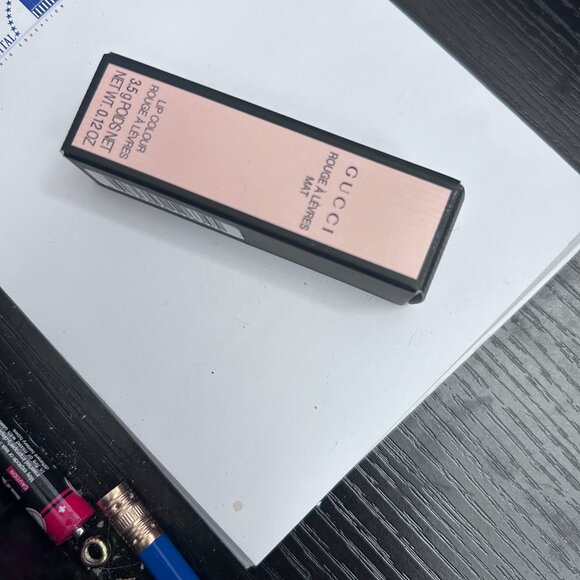 NWT17 Gucci Valeria Rose, Rouge à Lèvres Mat Lipstick - Picture 10 of 13
